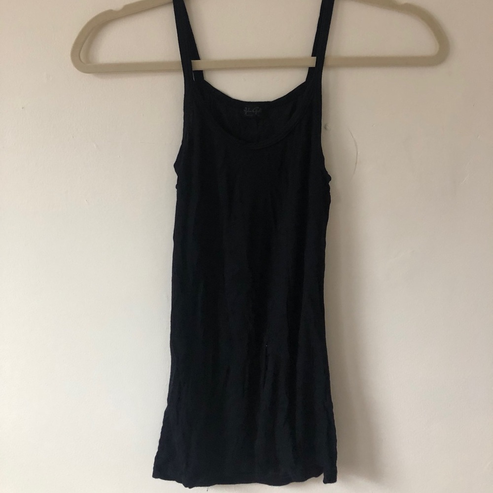 basic semi-sheer tank top